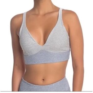 Outdoor voices Gray Seamless Sports Bra Lounge Bralette Comfort Activewear small
